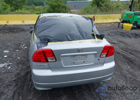 2004 Honda Civic Ex из США, поврежденный, VIN 2HGES26824H611000